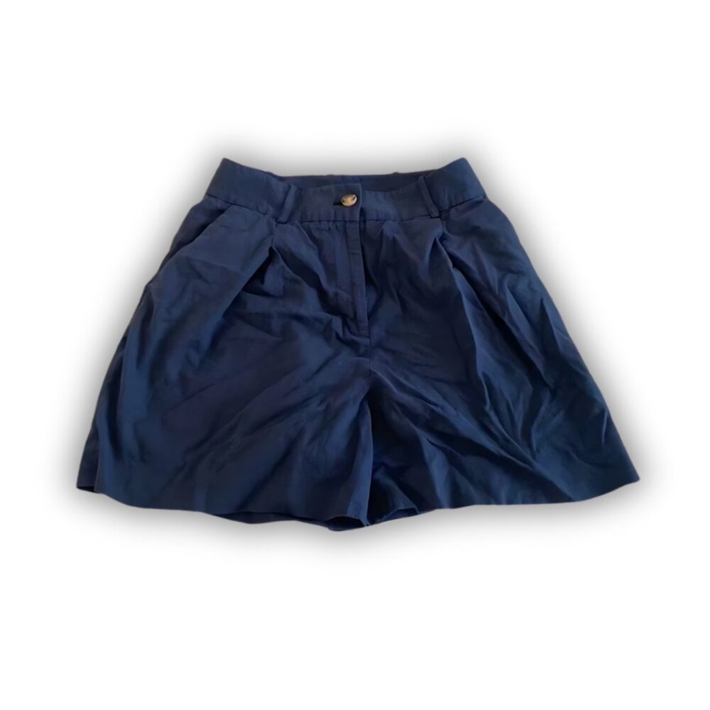 Alex Marie Blue Linen Shorts